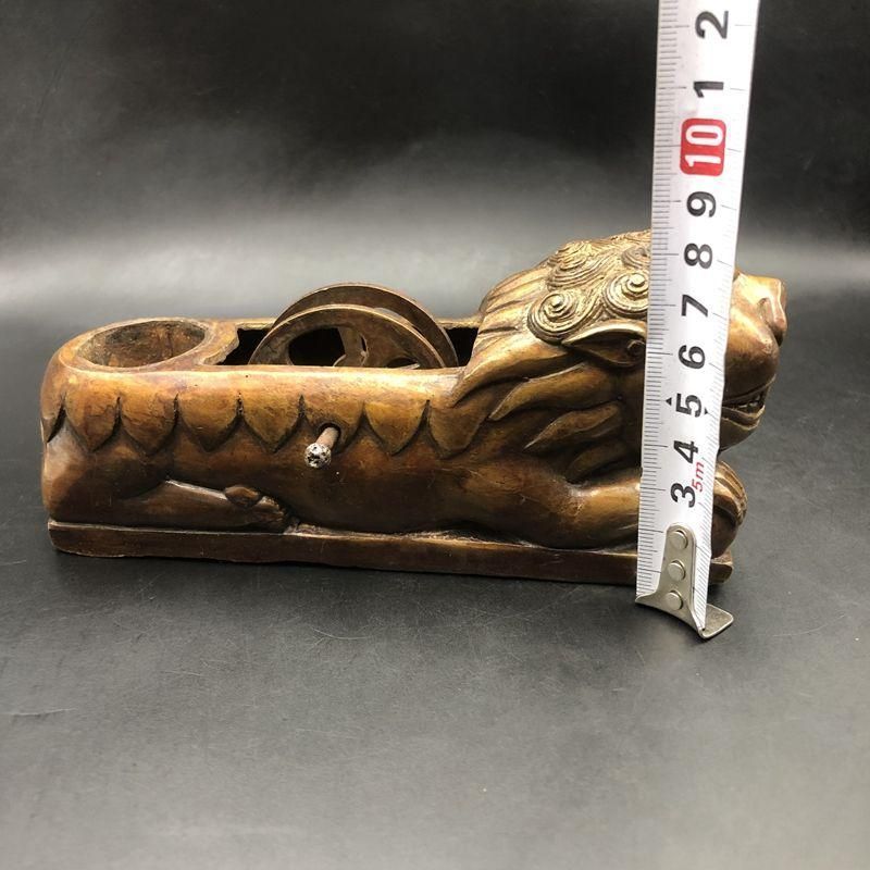 墨斗 虎頭墨斗木工画具 銅器 工芸品 美術品 置物 - メルカリ