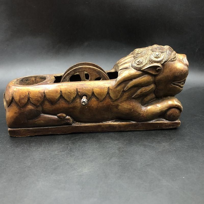 墨斗 虎頭墨斗木工画具 銅器 工芸品 美術品 置物 - メルカリ