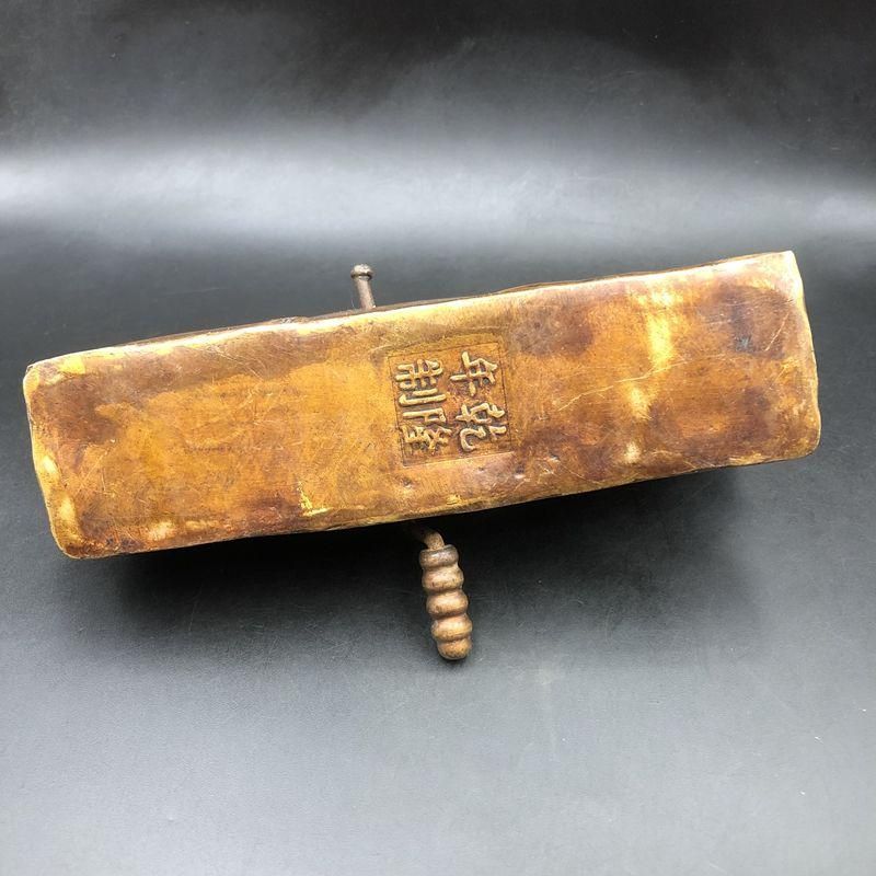 墨斗 虎頭墨斗木工画具 銅器 工芸品 美術品 置物 - メルカリ