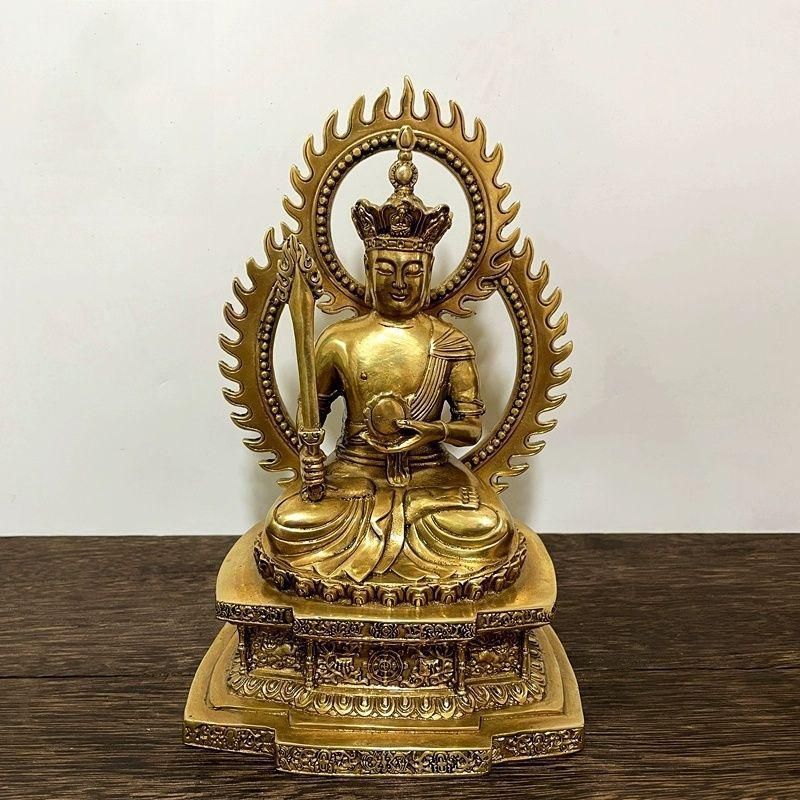 地蔵 虚空蔵菩薩仏像菩薩 観音 銅製 仏像 彫刻 置物 開運 風水 - メルカリ