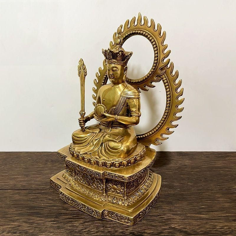 地蔵 虚空蔵菩薩仏像菩薩 観音 銅製 仏像 彫刻 置物 開運 風水 - メルカリ