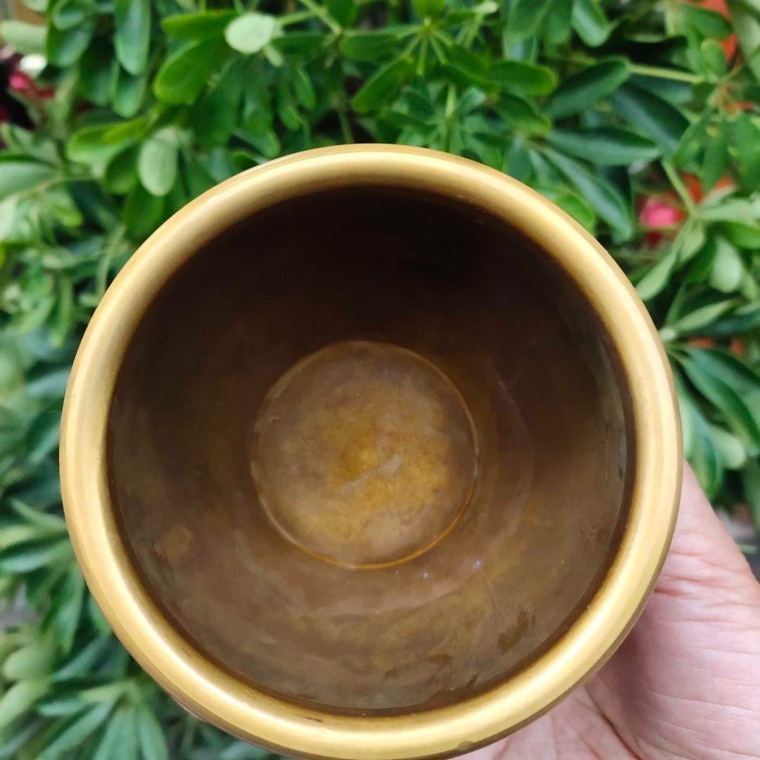 銅器 双龍銅壺 灰皿 聚宝盆 洗筆文房具 装飾品 工芸品 置物 - メルカリ