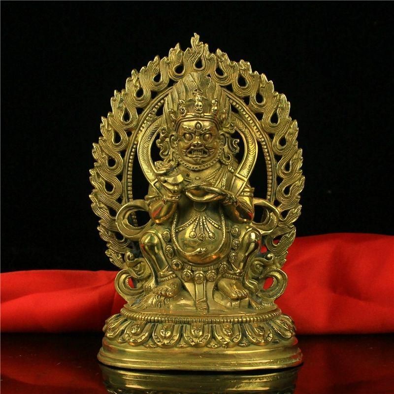 仏教美術大黒天財神 二臂マハ黒天ガラ護法神仏像を奉納 仏教美術大黒天財神 二臂マハ黒天ガラ護法神仏像を奉納 - メルカリ