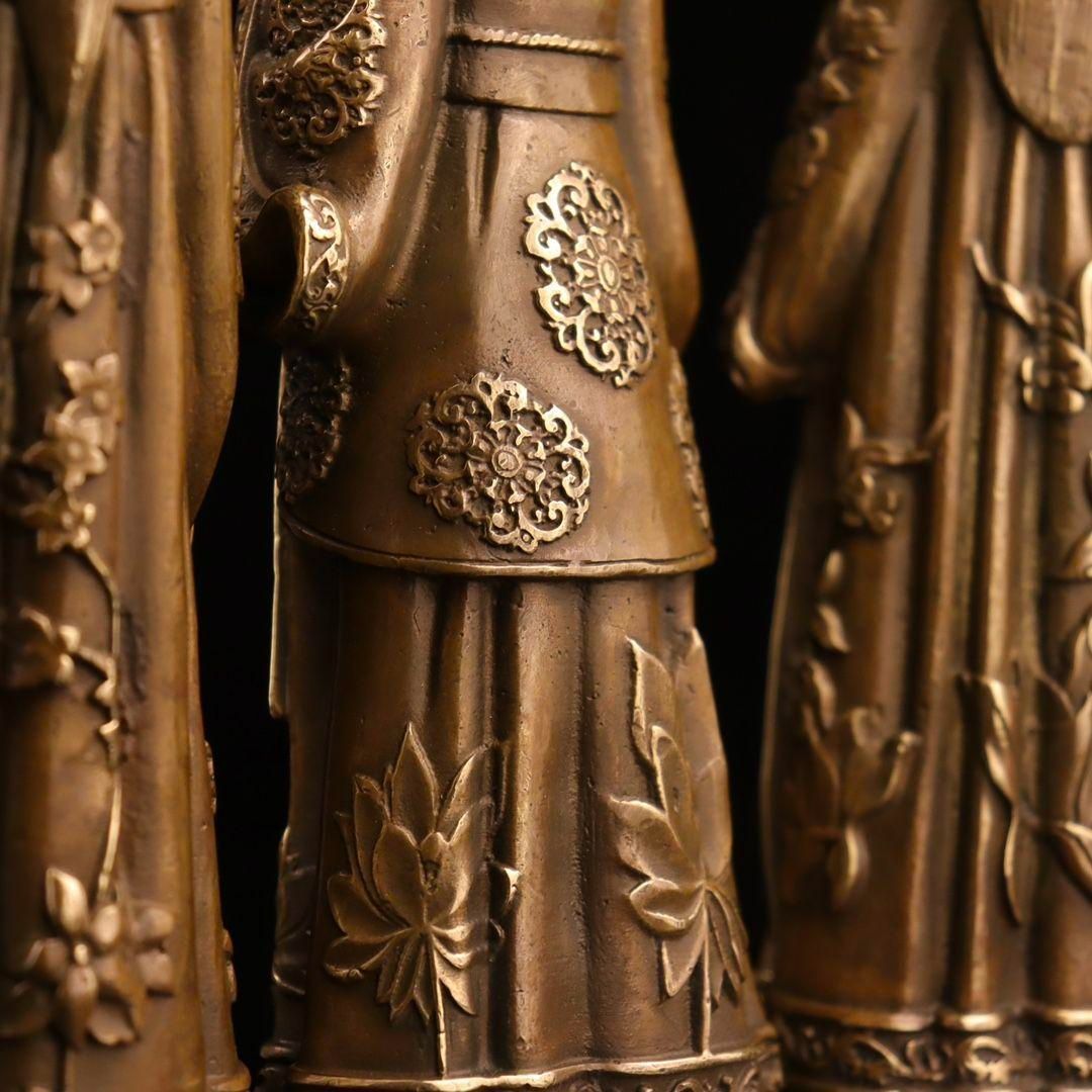 銅器 人物像 古美術 コレクション品 銅製 工芸品 彫刻装飾品置物 銅器 銅像 琴棋書画仕女銅像 芸術品 書斎 玄関 客間 装飾品 工芸品