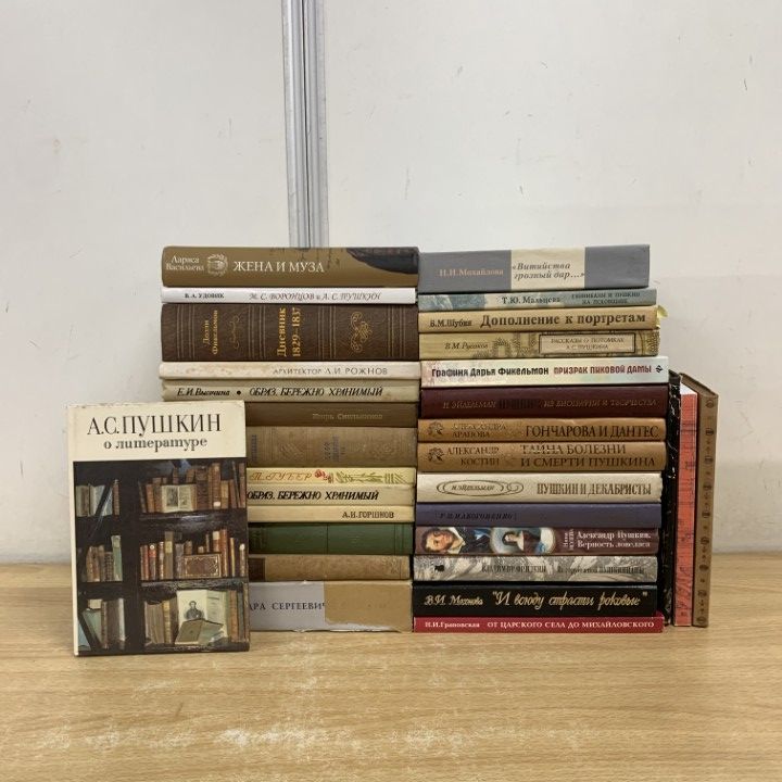 01 ! プーシキンの関連のロシア語洋書 約30冊大量セット 本 文学 文芸 小説 詩人 日記 物語 伝記 作品 生涯 B