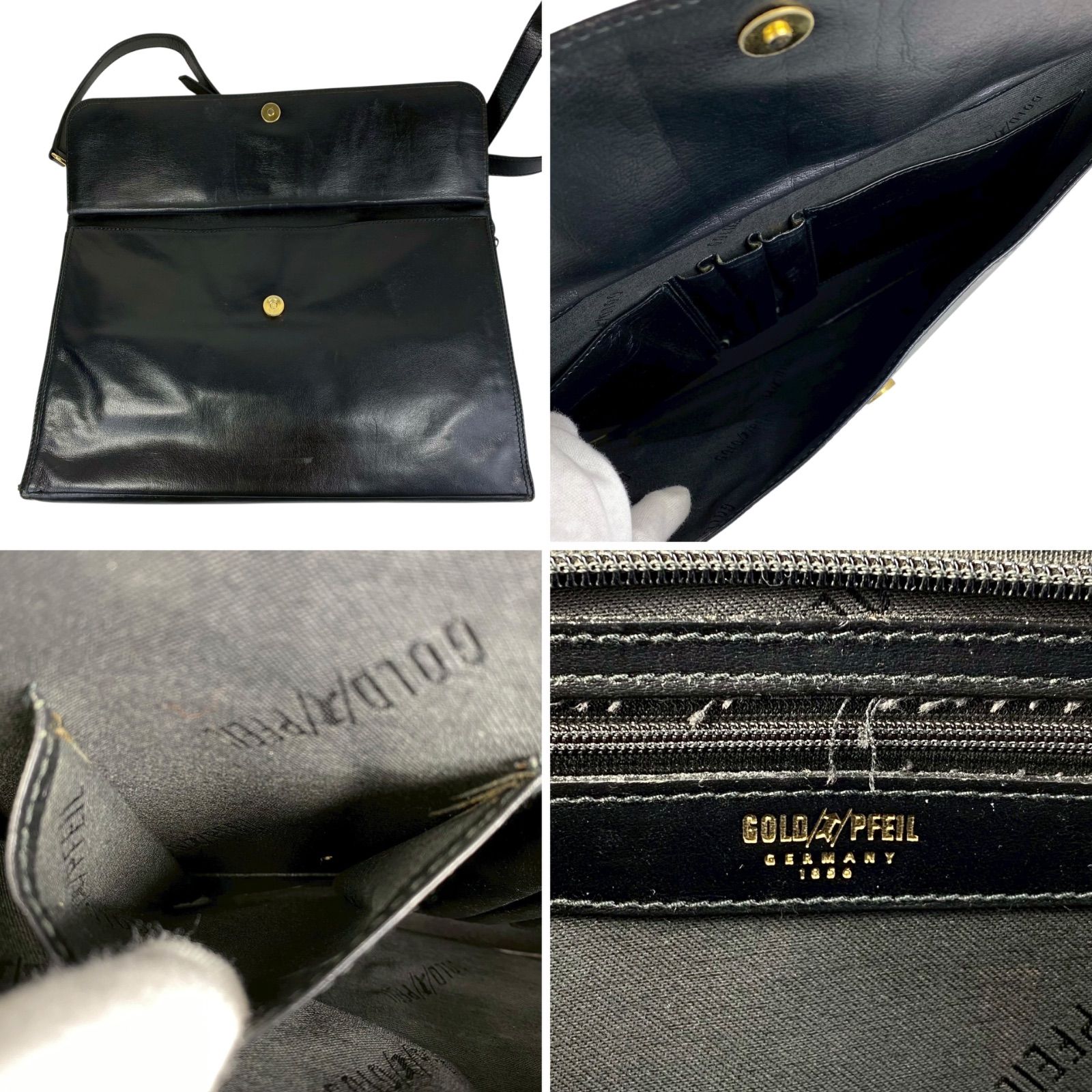B4081】GOLD PFEIL ゴールドファイル ショルダーバッグ ブリーフケース