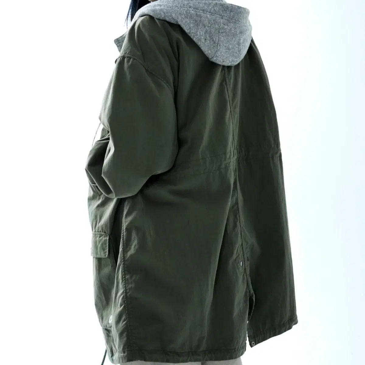 当日発送 ISSEY MIYAKE カーキ ウォッシュド ミリタリー マウンテンパーカー