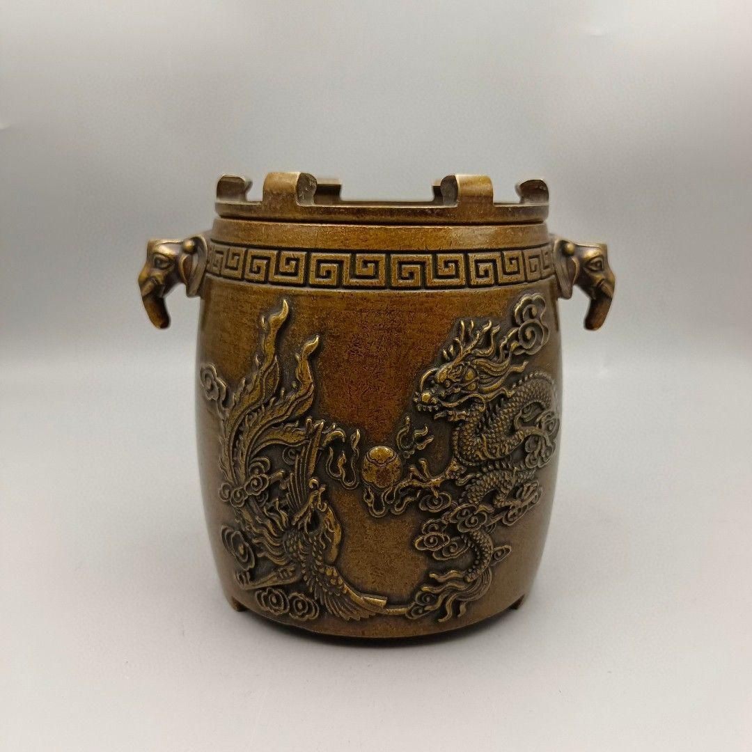 銅器 煮茶炉 温酒炉 風炉 茶道煮茶器 銅炉 装飾品 置物 銅器 煮茶炉 温酒炉 風炉 茶道煮茶器 銅炉 装飾品 置物 - メルカリ