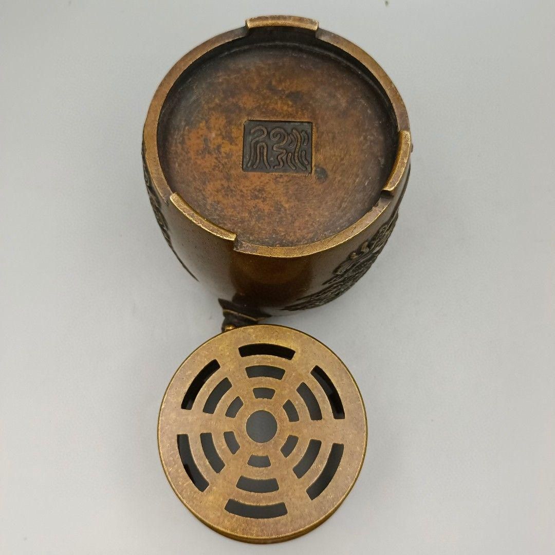 銅器 煮茶炉 温酒炉 風炉 茶道煮茶器 銅炉 装飾品 置物 銅器 煮茶炉 温酒炉 風炉 茶道煮茶器 銅炉 装飾品 置物 - メルカリ