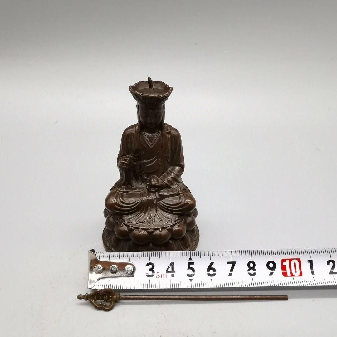 地蔵 菩薩 観音 銅製 仏像 開運 風水 工芸品 置物 - メルカリ