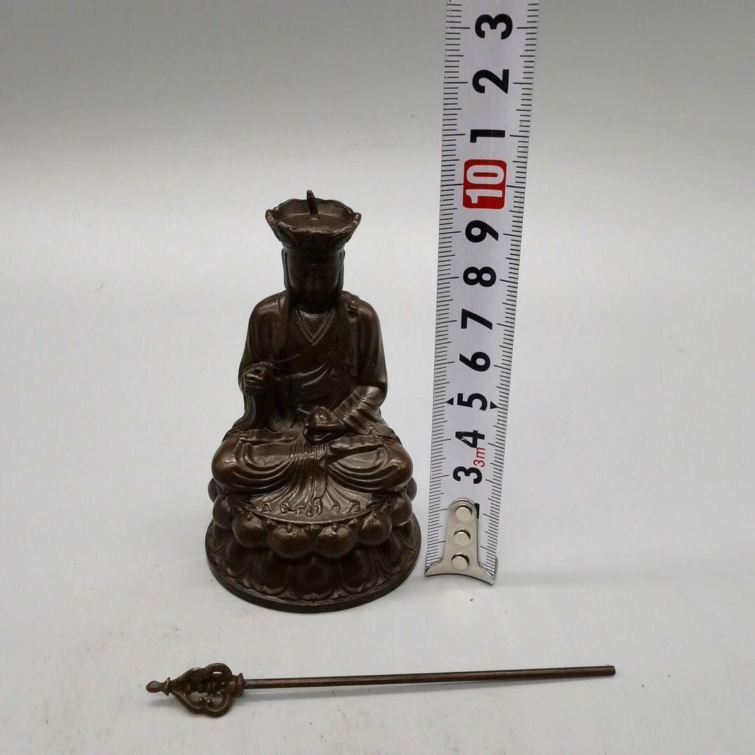 地蔵 菩薩 観音 銅製 仏像 開運 風水 工芸品 置物 - メルカリ