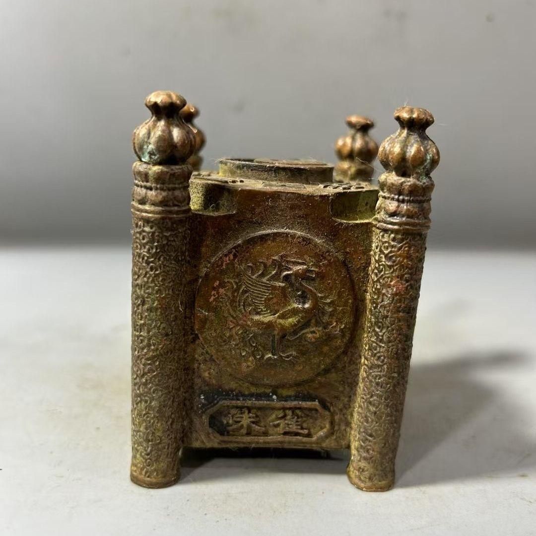 銅器 四神獣太極八卦香炉 鎮宅 辟邪 開運 風水 招財 置物 工芸品 美術