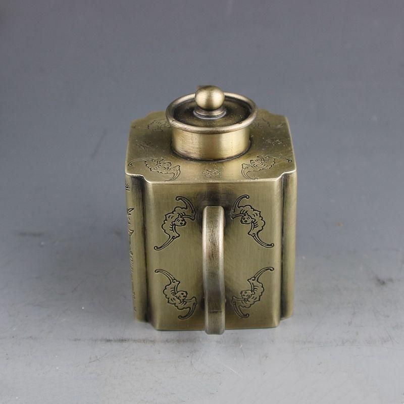 銅器 水滴壺 墨壺 文房四宝 書道具 文房具 現代工芸品美術品 置物