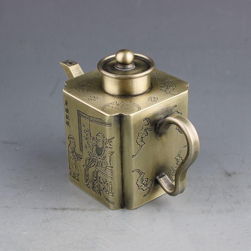 時代物 銅銀作 茶道具 茶器 茶壺 水滴 水孟 文房四宝 骨董品146g 時代物 銅銀作 茶道具 茶器 茶壺 水滴 水孟 文房四宝 骨董品146g