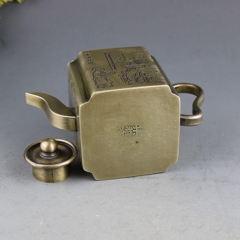 銅器 水滴壺 墨壺 文房四宝 書道具 文房具 現代工芸品美術品 置物 銅製 水注 墨壺 水滴壺 書道具 文房具 装飾品 工芸品 置物 - メルカリ