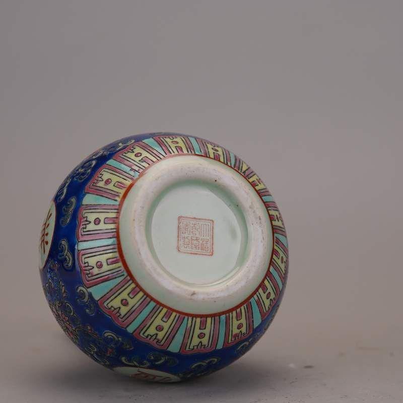 清乾隆粉彩胆瓶 挿花器 景徳鎮 陶磁器 装飾品 現代工芸品 美術品 置物