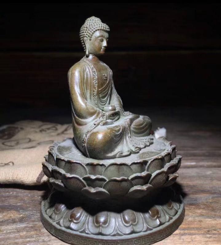 仏教美術 仏像 大日如来釈迦仏像 開運 風水 鉄製品 工芸品 置物 仏教