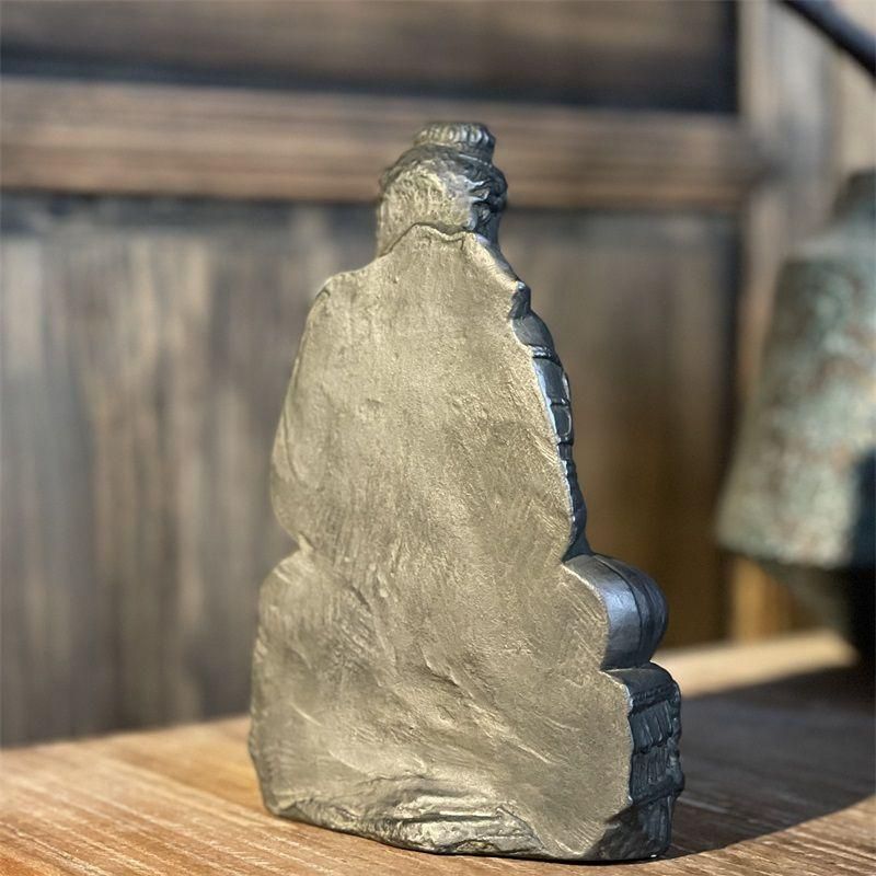 仏教美術 石像 石仏 弥勒菩薩坐像 彫刻 置物 開運 風水 - メルカリ