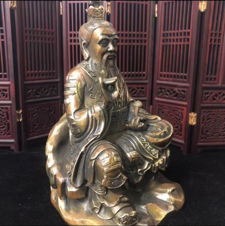 仏教美術 仏像 銅像 道徳天尊銅像 仏堂に奉納します 銅製 銅器 - メルカリ