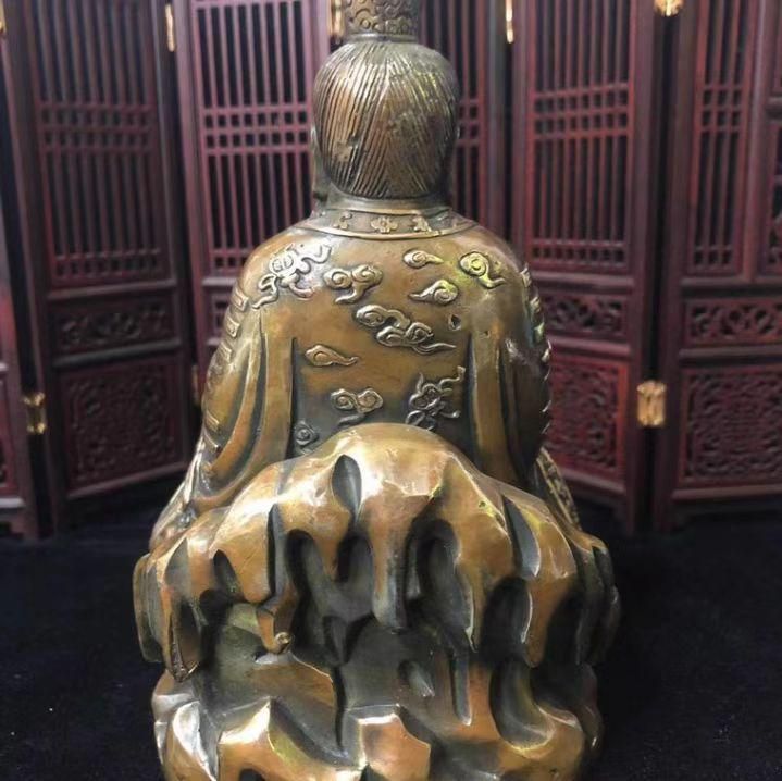 仏教美術 仏像 銅像 道徳天尊銅像 仏堂に奉納します 銅製 銅器 - メルカリ