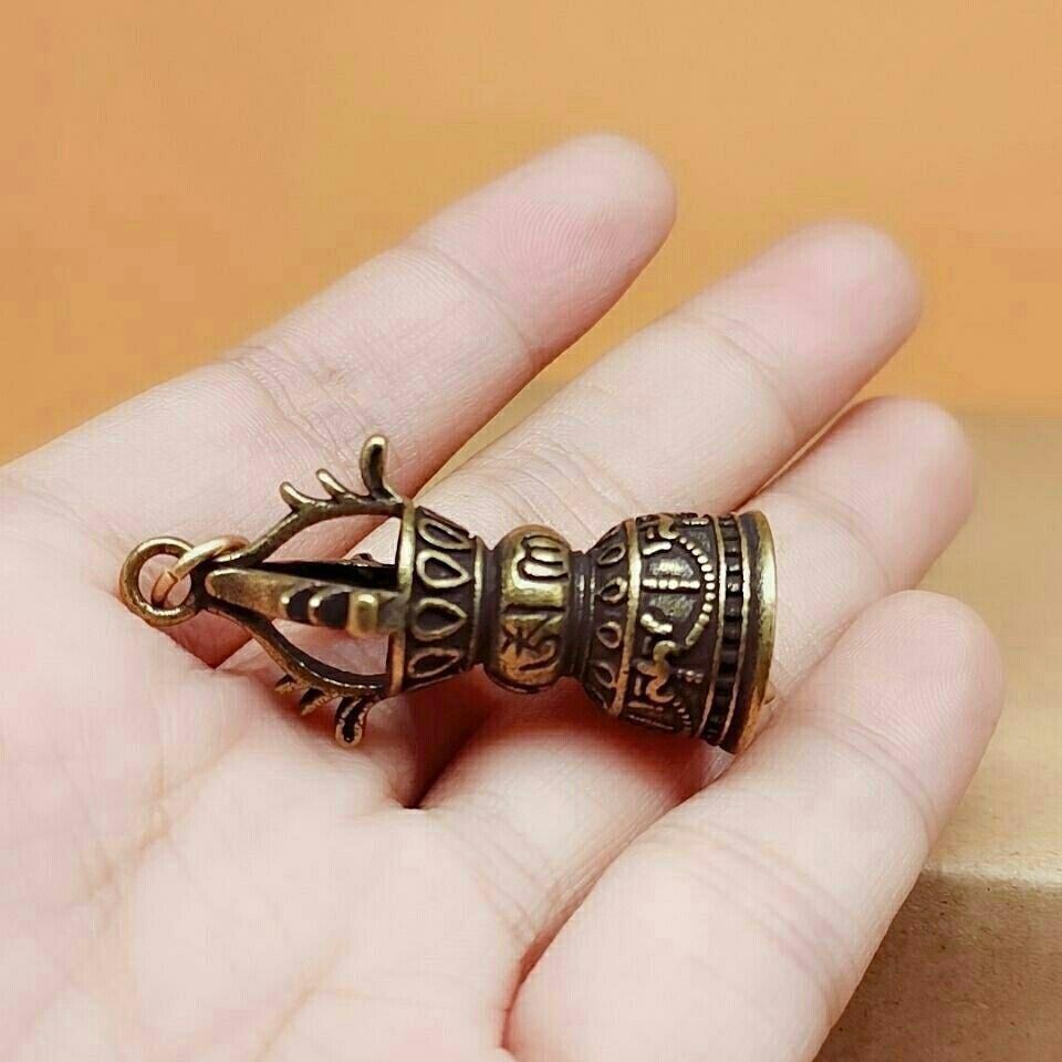銅 細工 六字真言金剛鈴 掛鈴 法器 辟邪 開運 平安 招財 置物 - メルカリ