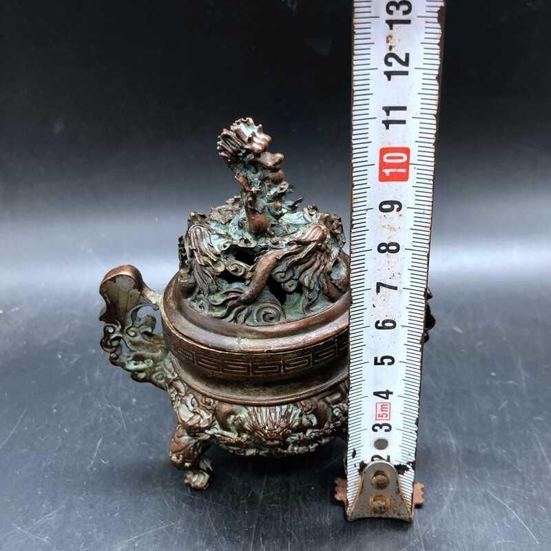 香炉 九龍香炉 香具 銅製品 置物 - メルカリ