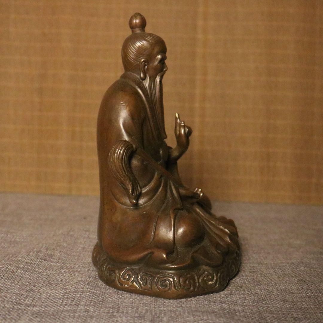 銅器 銅像 太上老君仏像 彫刻 置物 開運 風水 - メルカリ