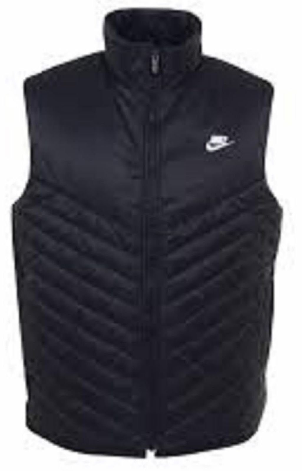 ナイキ Therma-FIT ウィンドランナー ミッドウェイト パファー ランニングベスト FB8202 ブラック ブラック メンズM 身長162-175cm