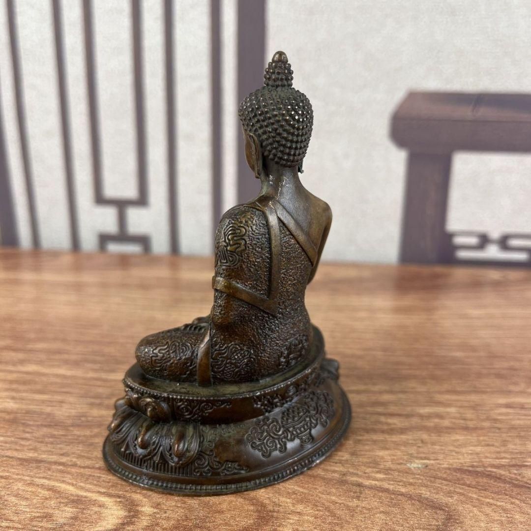 釈迦牟尼仏像 銅製 仏像 彫刻 置物 開運 風水 銅像 仏像 薬王菩薩仏仏像 開運 風水 装飾品 工芸品 置物 - メルカリ