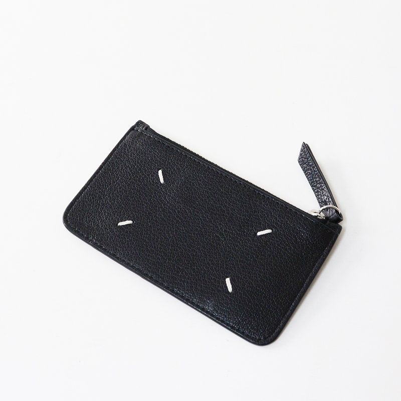 メゾンマルジェラ Maison Margiela フラグメントケース ブラック┃4ステッチカードホルダー 小銭入れ カードケース 2400014692679