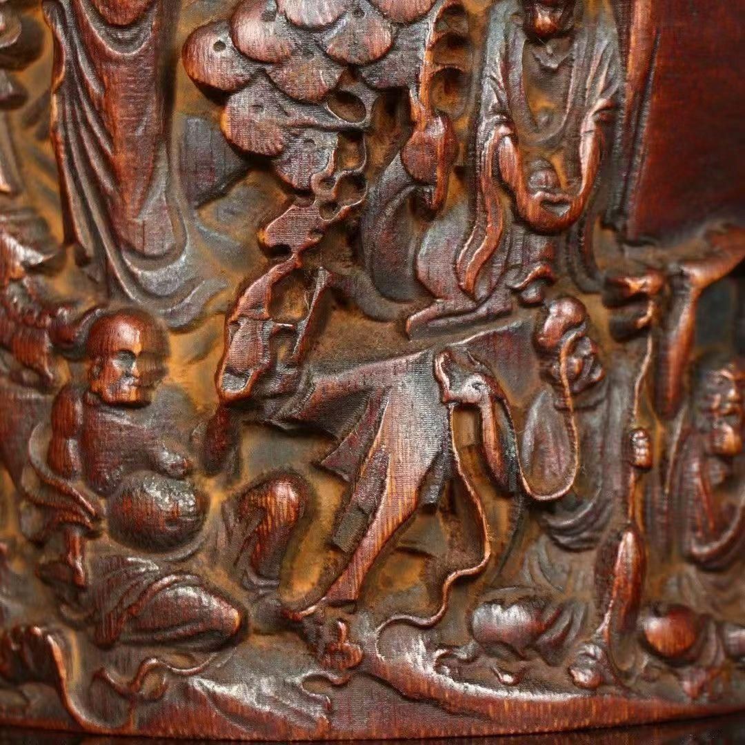 手作り 竹彫り十八羅漢筆箱 文房置物·案頭 手作り 竹彫り十八羅漢筆箱 文房置物・案頭 - メルカリ