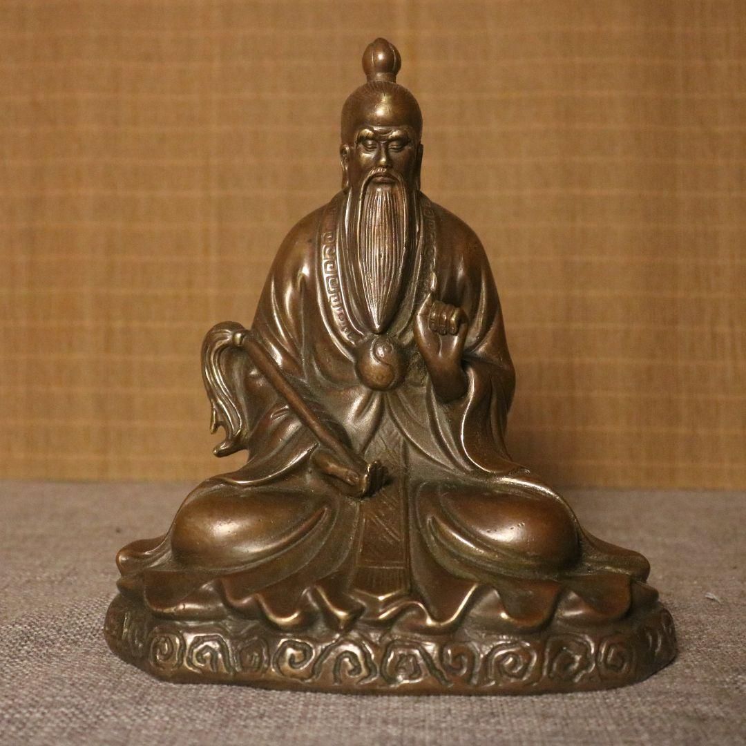 仏教美術 銅器 仏像 細密 彫刻 置物 開運 風水 銅器 銅像 太上老君仏像 彫刻 置物 開運 風水 - メルカリ