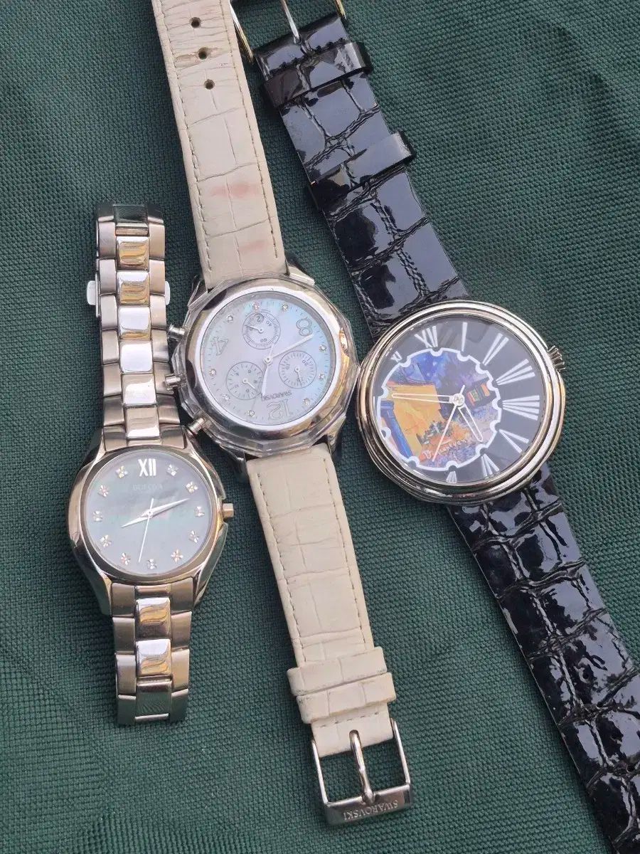 ブローバ SWAROVSKI スワロフスキー レディース時計 2個 ヴィンセント ゴー メンズ時計 1個