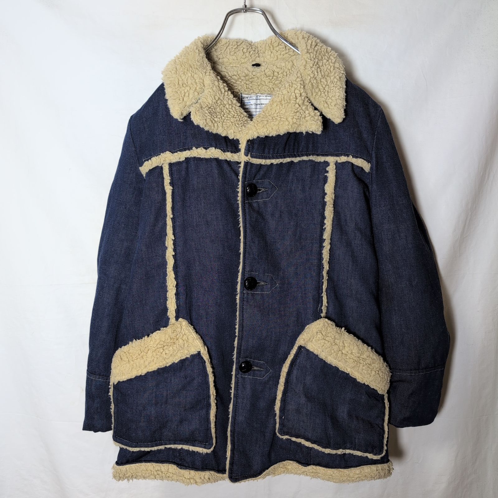 JCPenney/ジェーシーペニー】70s デニム ジャケット ボア ランチ 