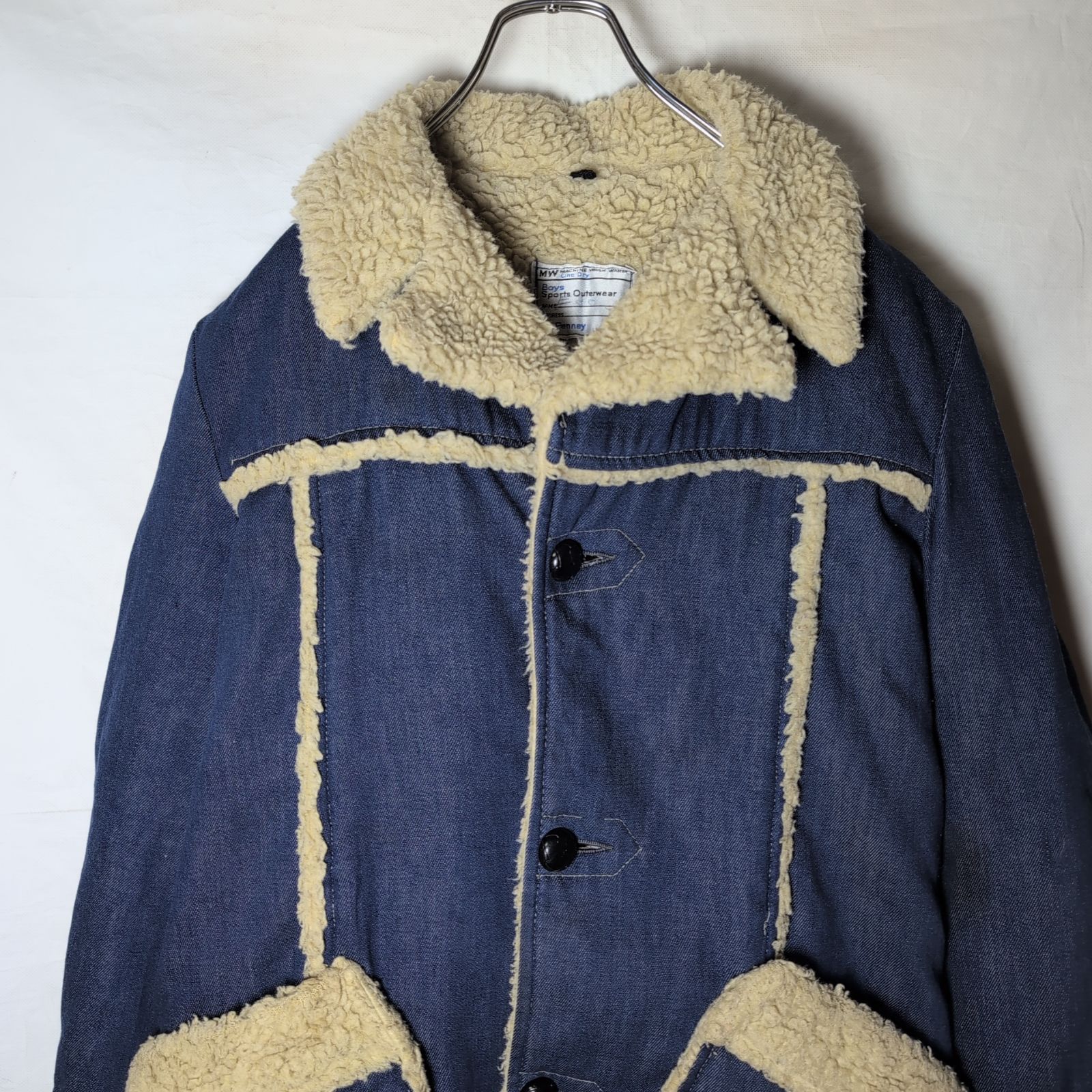 JCPenney/ジェーシーペニー】70s デニム ジャケット ボア ランチ