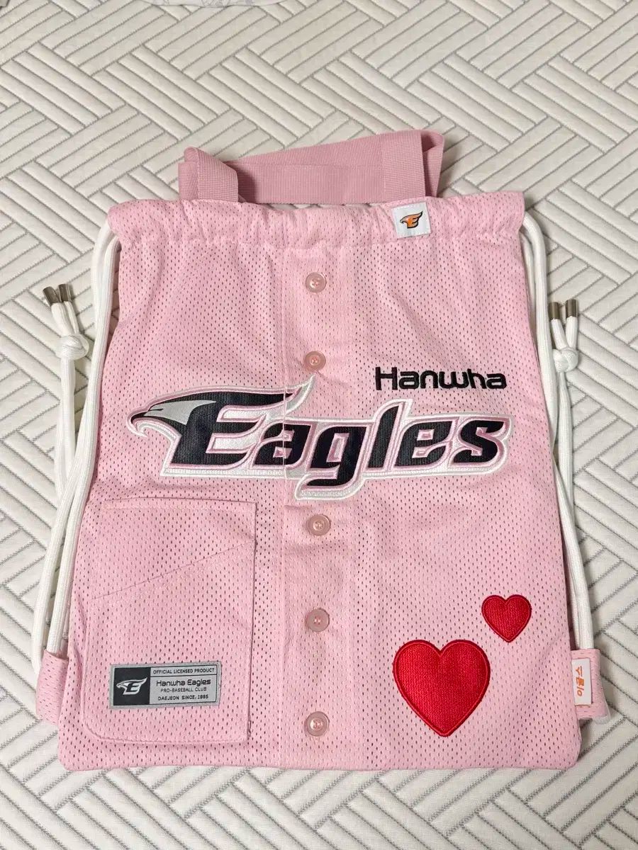 Hanwhae Eagles ハンファ イーグルス ピンク ジムサック バッグ