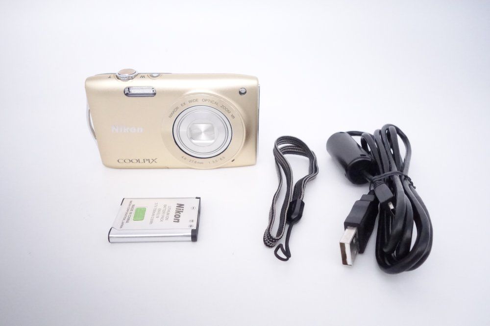 上品 ニコン Nikon デジタルカメラ COOLPIX クールピクス S3300 スイートゴールド S3300GL D11010A