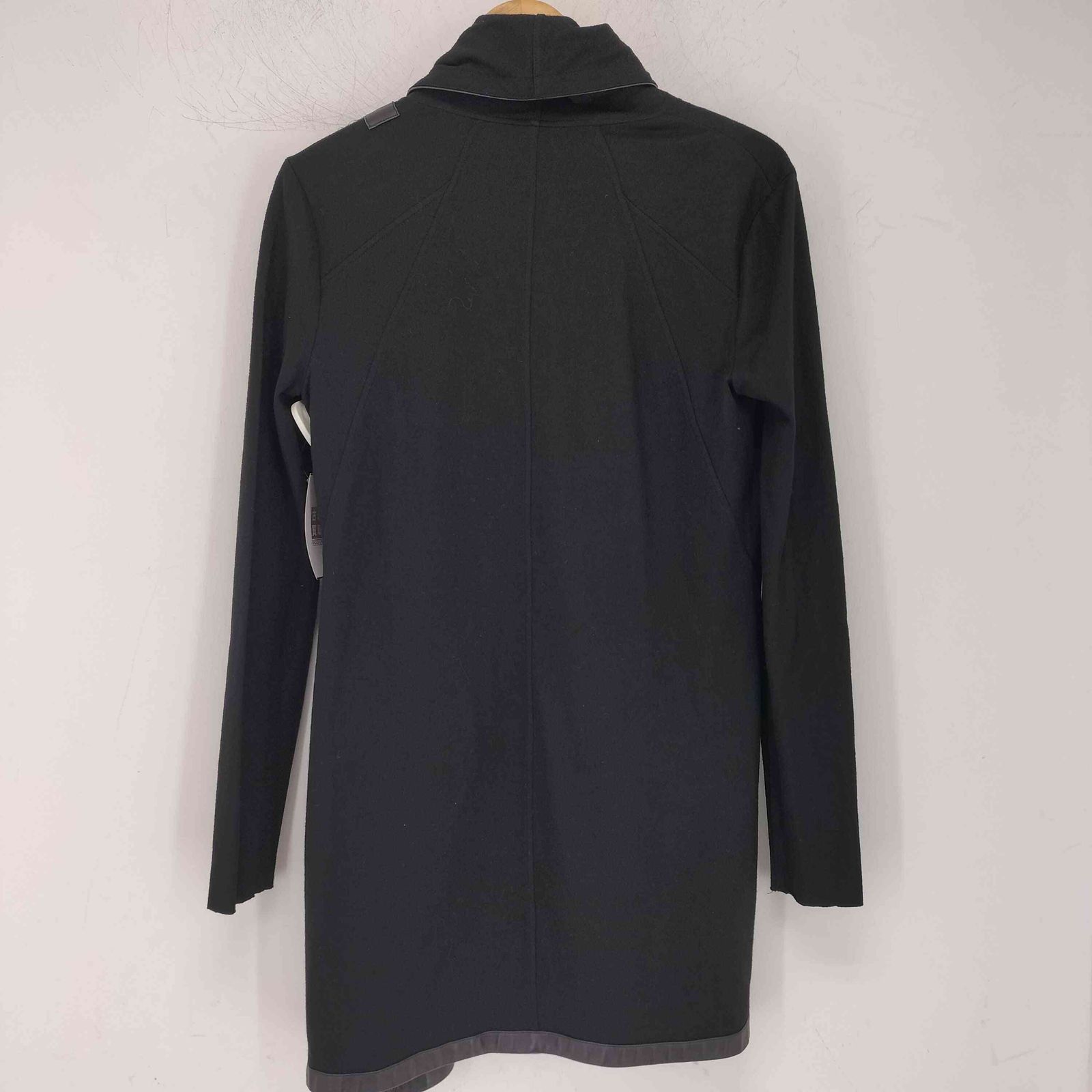 ヘルムートラング レザーパイピング ドレープ カーディガン XS