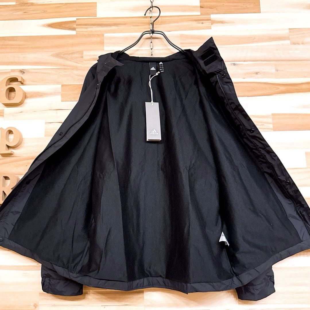 未使用【アディダス】トレーニング ウェア セットアップ 上下セット M 黒×白 adidas アディダス トレーニングウェア上下セット MH 3S ウォーム