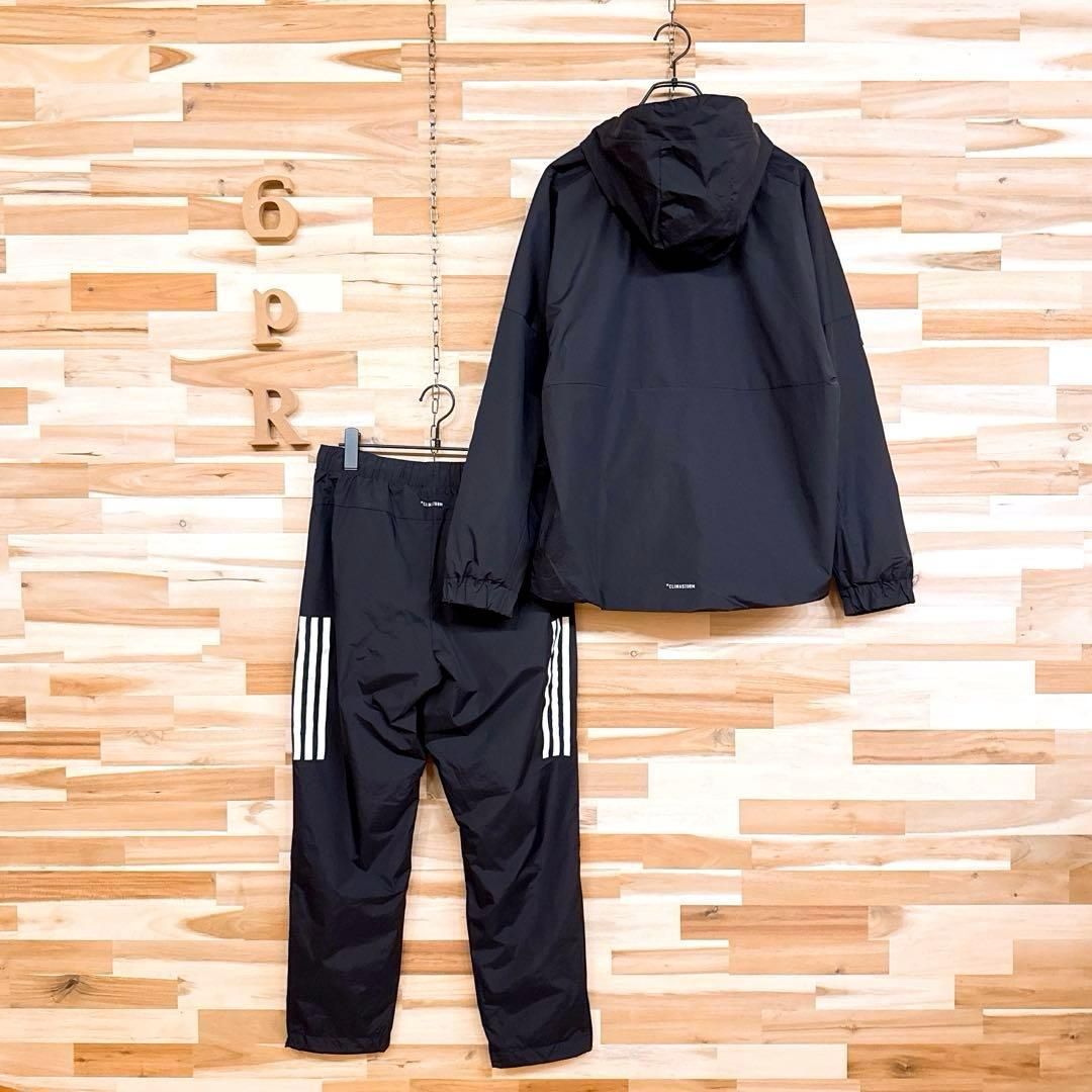 アディダス トレーニング ウェア セットアップ 上下セット M 黒 白ホワイト モノトーン