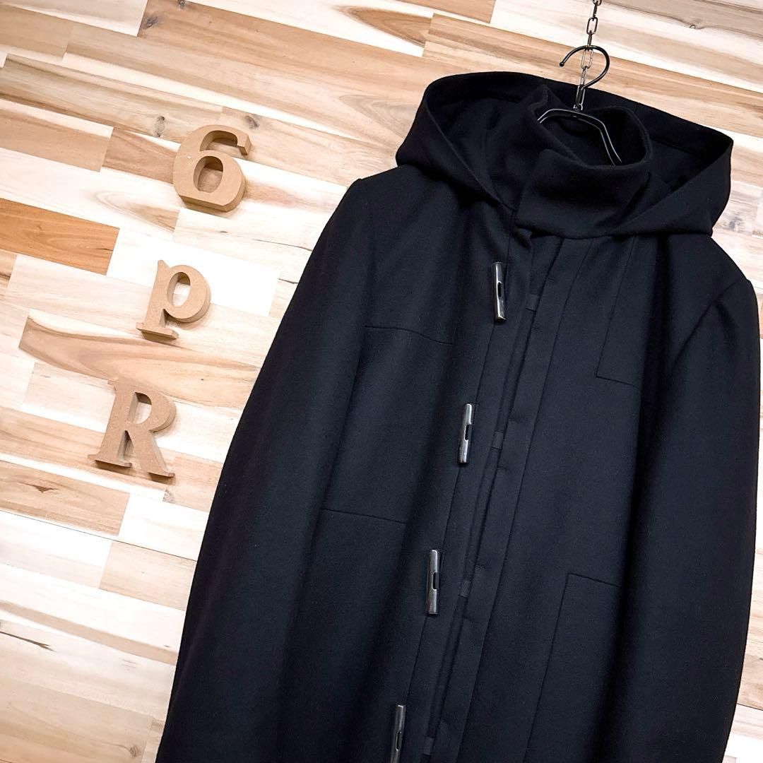 オシャレ カルバンクライン カシミア混ウール 中綿コート ビジネス通勤 秋冬 黒ブラック