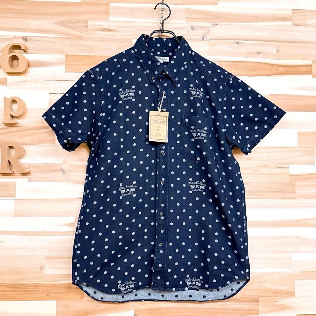 水玉ドット柄 デニム