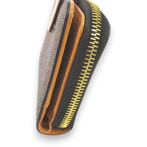 エトロ ETRO 2つ折り財布 ペイズリー柄 ボルドー系 ジップ コンパクト