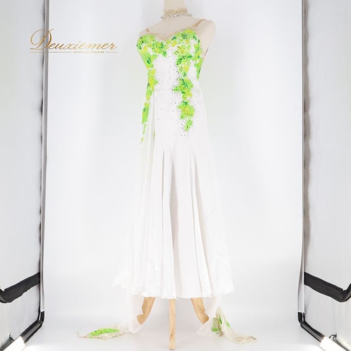 gentil ジャンティ社交ダンス ドレス スタンダード　競技 ライムグリーン gentil (@gentil_dress) • Instagram photos and videos