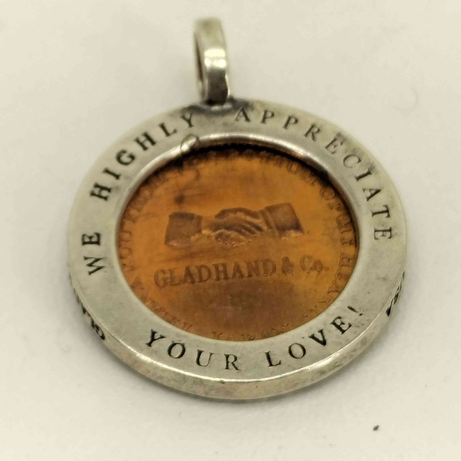 グラッドハンド GLADHAND Medal Charm 10th ANNIVERSARY STERLING刻印