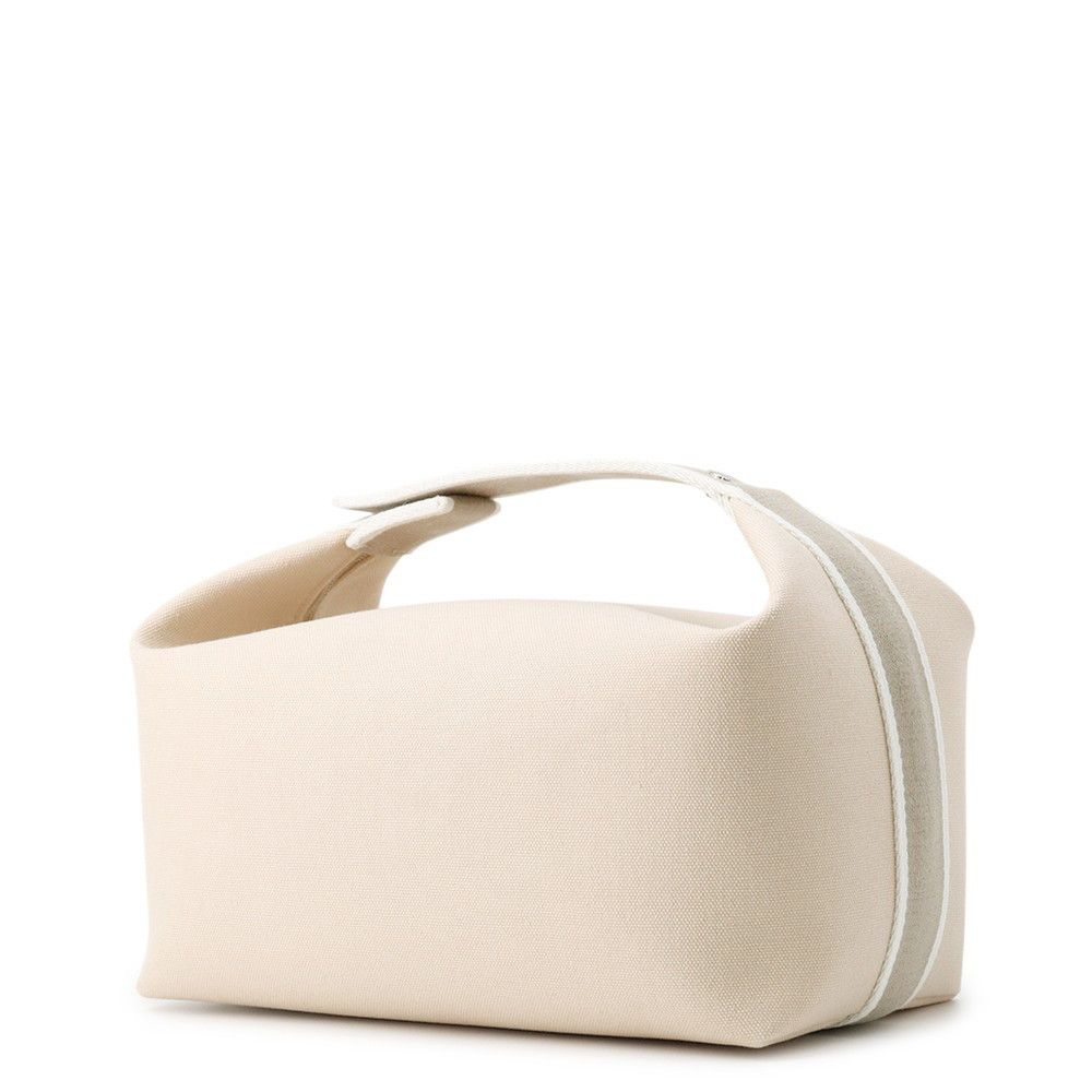 エルメス ポーチ ブリッド ア ブラックGM ベージュ シルバー金具 キャンバス HERMES バッグ 小物入れ