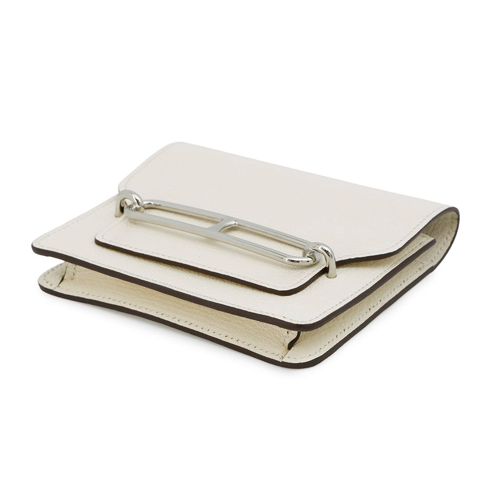 エルメス 財布 ロウリス ルリ スリム ナタ シルバー金具 シェブルミゾル U刻印 HERMES