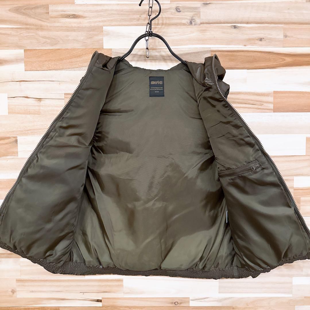 美品【ムータマリン】フェザー ダウン ゴルフ ベスト 迷彩カモ柄 M