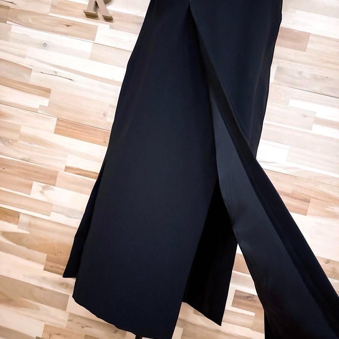  ザラ Vネック ロング ジレ ベスト スリット ビジネス モード L黒ブラック ベスト ジレ ベスト ジレ ビスチェ