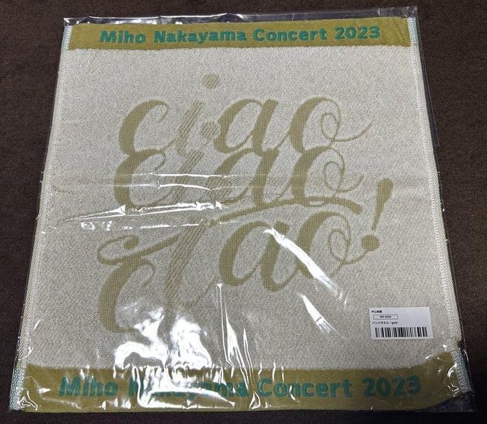 中山美穂 ナカヤマミホ ミポリン グッズ Concert Tour 2025 ciao! タオル ハンドタオル ゴールド